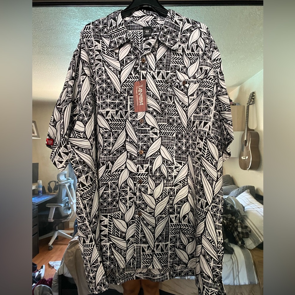 Mens Tanoa 3X Samoan Button Up